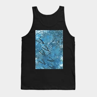 Art Acrylic artwork painting fish sea Tank Top